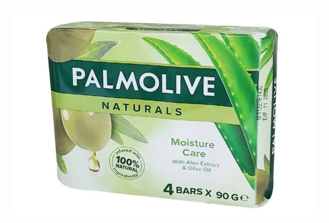 صابون پالمولیو بسته4 تایی با عصاره آلوئه ورا و روغن زیتون 90 گرمی